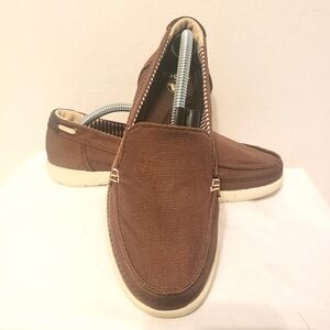 Crocs Brown Canvas Loafers| Women’s Size 7